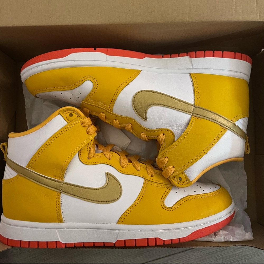 Nike Dunk High University Gold/Orange Men's 7 New